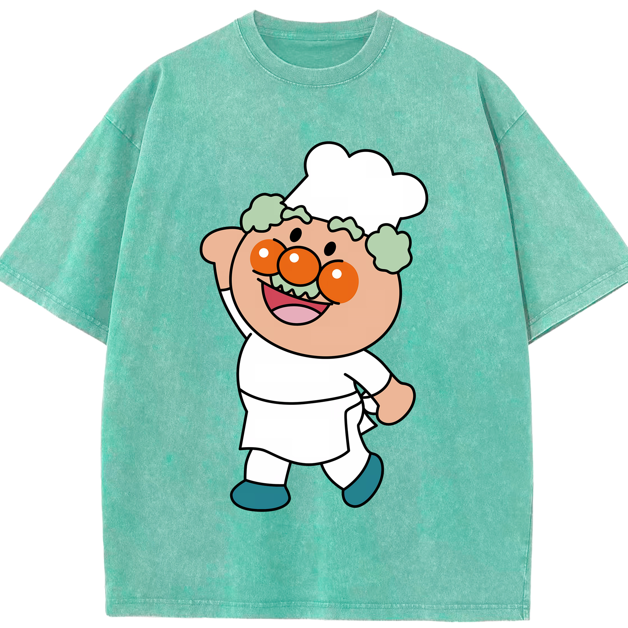 （画像用） アンパンマン Anpanman 綿100% ヴィンテージ風 半袖Tシャツ（フロントプリント）